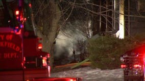 Crews find visible flames coming from Brookfield home