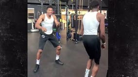 TMZ: Giannis and his brother share flare with gym workout dance