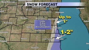 Light snow, gusting winds will make for a messy Wednesday evening