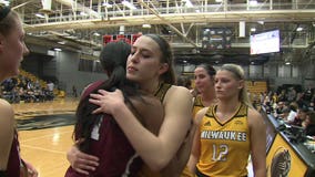 'We were best friends:' Huge show of support as former Oak Creek basketball players face off on college teams