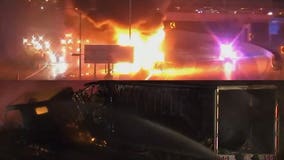 'A dangerous situation:' 2 drivers escaped major injury after fiery crash involving Johnsonville semi