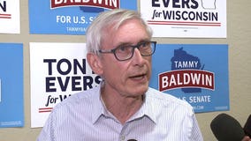 Evers makes push for early votes, reports raising $6 million