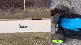 Social distancing the Wisconsin way: Richfield man shares a beer with his neighbor via RC car