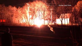 'Sunshine in the night:' Equipment failure downed power line, sparking fire in West Allis