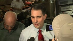 In Chicago, Governor Walker responds to attack from Trump: "I'm gonna tell people what I'm for, not what I'm against"