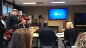 Protesters disrupt WEDC board ahead of closed-session Foxconn contract vote