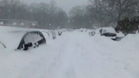 "Not a cool move:" Boston socked with snow this winter; driver peeved to find car parked in spot he shoveled out