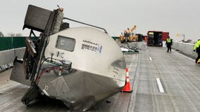 Driver with suspended license caused crash involving 2 semis on I-94 in Racine County