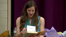 'Connect to people:' Olympic speed skater shares motivation, mindfulness with MPS students