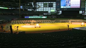 Sure sign of spring: Turf is just about ready for major league baseball at Miller Park