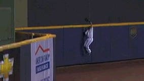 Amazing Gomez catch saves Brewers 4-3 win over Reds