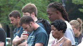 Marquette community gathers in prayer for peace in Westowne Square