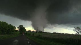 Two killed by strong tornadoes that swept across portions of southern Oklahoma