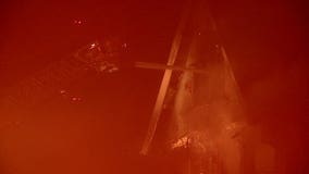 2-alarm fire inside vacant home leaves 6 displaced from neighboring residence