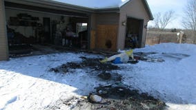 'Looking out for us:' Neighbor uses snow to extinguish garage fire sparked by fireplace ashes