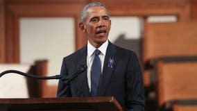 ‘John Lewis will be a founding father of that fuller, fairer, better America,’ Obama says in eulogy