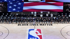 Players, coaches kneel before NBA's re-opening night