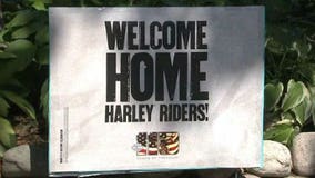 Spectators preparing for H-D 110th Anniversary Parade