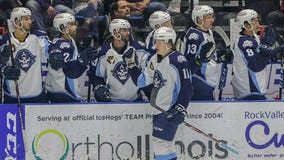 Admirals top IceHogs 8-3