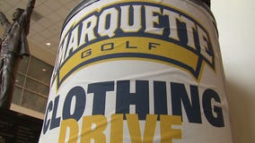 "It's wonderful:" Marquette University golf team gives back, collects clothes for St. Vincent de Paul