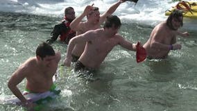 Hundreds jump in icy waters during Special Olympics Polar Plunge