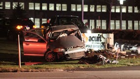 Woman found dead after crashing into Acuity Insurance sign in Sheboygan