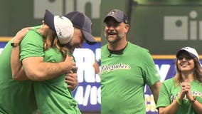 'Share your spare:' Kidney transplant recipient throws 1st pitch with donor that helped save his life