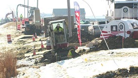 In anticipation of Foxconn, work begins on Frontage Road off I-94 in Racine County