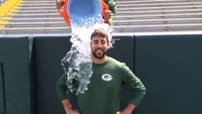 Challenge...accepted! Who did Packers QB Aaron Rodgers tag in the "Ice Bucket Challenge?"