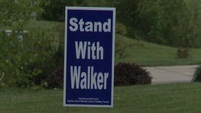 Scott Walker yard signs burned in Fox Point, Oak Creek