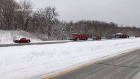 5 semis, 12 other vehicles involved in crash on I-43 in Sheboygan County