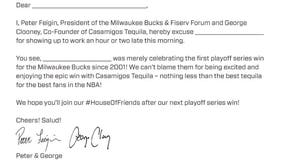 Running a little late to work? Bucks give fans 'excused absence' letter after playoff sweep