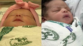 Newborns at Froedtert hospitals get Milwaukee Bucks themed keepsake receiving blankets 👶🍼🏀