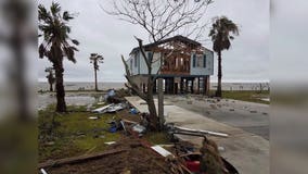 "We're construction workers now:" Texas fisherman stayed behind to protect home during Harvey