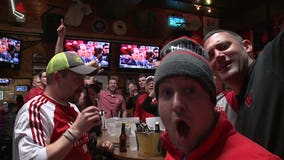 "On the right track!" Bucky fans celebrate big in Milwaukee following victory