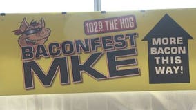 Celebration of bacon during BACONFEST MKE at Harley Museum