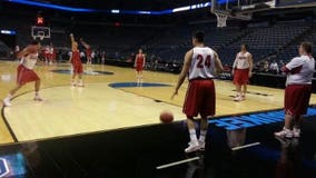 Badgers fans fill BMO Harris Bradley Center for practice