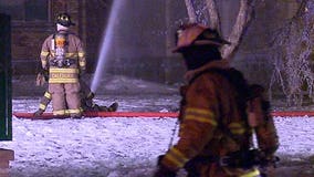 Crews battle frigid temperatures, wind at Racine school fire