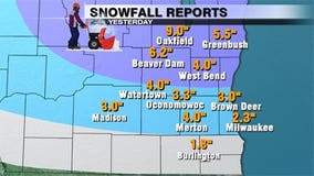 Heaviest snow from latest storm fell north of metro Milwaukee area