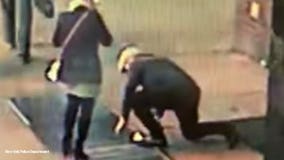 'Wanted for dropping his fiancee's ring!' NYPD seeks couple after it fell through grate during proposal