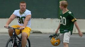 Training Camp bike tradition continues for young Packers fans