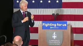 Lawrence Univ. hosts Hillary Clinton rally, former President Bill Clinton fires up the crowd