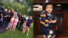 Boy gets big surprise from New Berlin police on his 3rd birthday