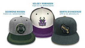 Sweet lids: Milwaukee Bucks unveil 3 giveaway hats for custom cap series