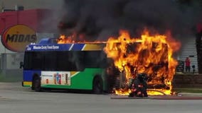 'Incredibly rare:' MCTS bus engulfed in flames near 76th and Layton