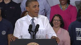 Pres. Barack Obama visits GE's Gas Engine Plant in Waukesha