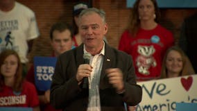 Democratic vice presidential nominee Tim Kaine makes 2 campaign stops in Wisconsin