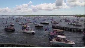 Video: Hundreds take part in Central Florida boat parade held in honor of President Trump