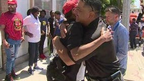 Watch: Milwaukee Police Chief Alfonso Morales takes part in peaceful march near 12th and Vine