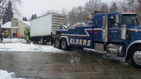 Truck slams into home in Waukesha during Tuesday's snowfall